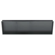 PULSE ShowerSpas NI-1248-GMB 12-in x 48-in Ultra-thin Frame Recessed Stainless Steel Shower Niche in Gun Metal Black