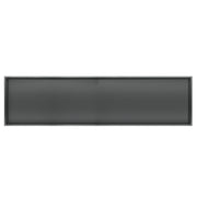 PULSE ShowerSpas NI-1248-GMB 12-in x 48-in Ultra-thin Frame Recessed Stainless Steel Shower Niche in Gun Metal Black - view 2