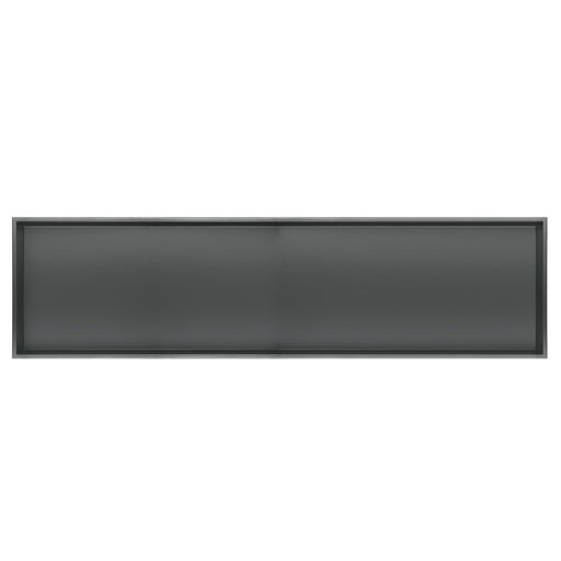 PULSE ShowerSpas NI-1248-GMB 12-in x 48-in Ultra-thin Frame Recessed Stainless Steel Shower Niche in Gun Metal Black - view 2