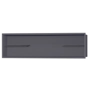 PULSE ShowerSpas NI-12482-GMB 12-in x 48-in Ultra-thin Frame Recessed Stainless Steel Shower Niche with 2-Accessory Shelves in Gun Metal Black