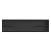 PULSE ShowerSpas NI-12482-GMB 12-in x 48-in Ultra-thin Frame Recessed Stainless Steel Shower Niche with 2-Accessory Shelves in Gun Metal Black - view 2