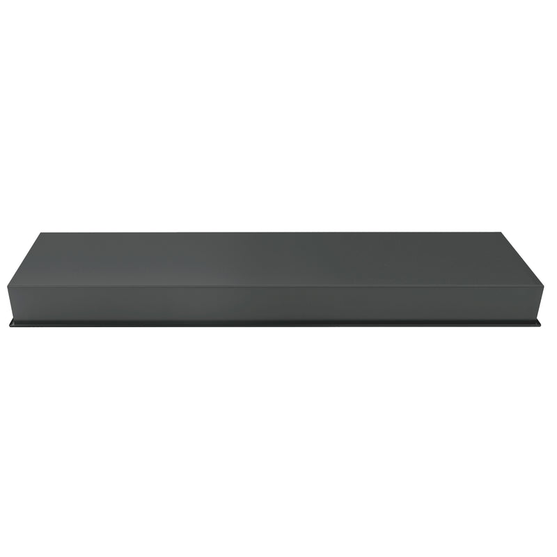 PULSE ShowerSpas NI-12482-GMB 12-in x 48-in Ultra-thin Frame Recessed Stainless Steel Shower Niche with 2-Accessory Shelves in Gun Metal Black - view 3