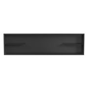 PULSE ShowerSpas NI-12482-MB 12-in x 48-in Ultra-thin Frame Recessed Stainless Steel Shower Niche with 2-Accessory Shelves in Matte Black - view 2