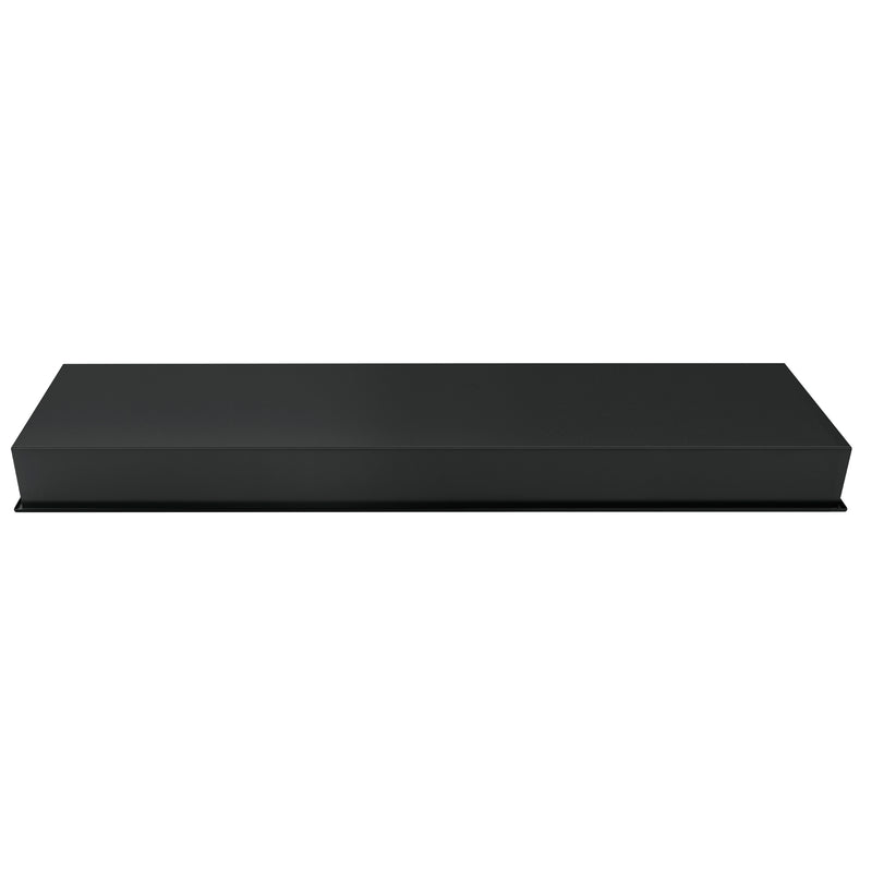 PULSE ShowerSpas NI-12482-MB 12-in x 48-in Ultra-thin Frame Recessed Stainless Steel Shower Niche with 2-Accessory Shelves in Matte Black - view 3