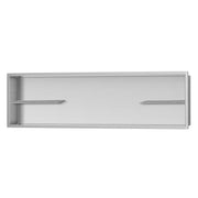 PULSE ShowerSpas NI-12482-SSB 12-in x 48-in Ultra-thin Frame Recessed Stainless Steel Shower Niche with 2-Accessory Shelves in Brushed Stainless Steel