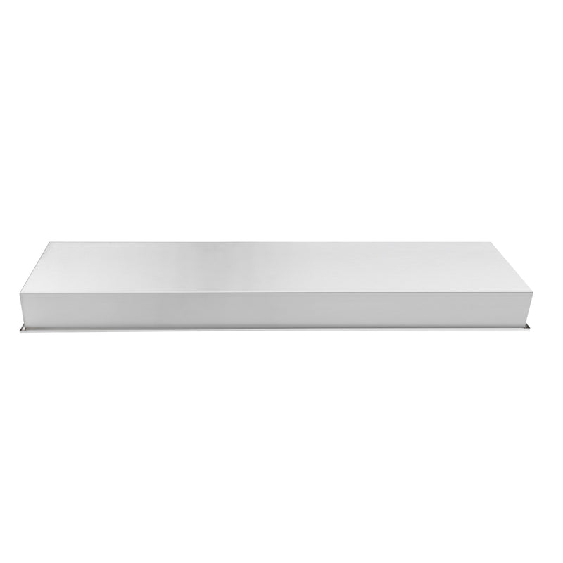 PULSE ShowerSpas NI-12482-SSB 12-in x 48-in Ultra-thin Frame Recessed Stainless Steel Shower Niche with 2-Accessory Shelves in Brushed Stainless Steel - view 3