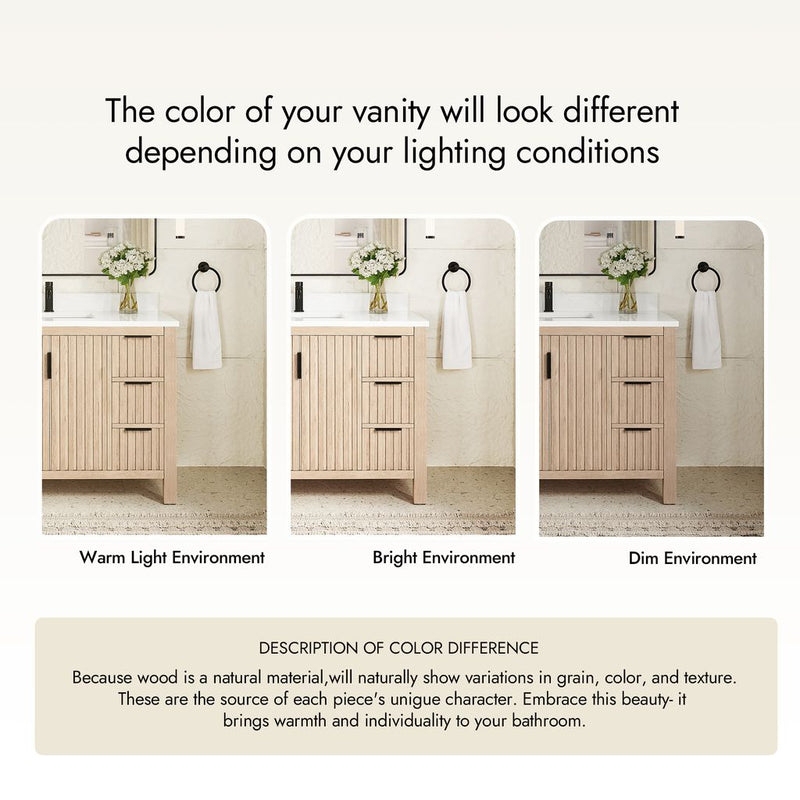 Vinnova 704284-AN-GW Shenzhen 84" Double Sink Bath Vanity in Aged Natural Oak