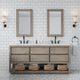 Water Creation OA72CW Oakman 72 In. Double Sink Bathroom Vanity