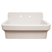 Whitehaus OFCH2230-BISCUIT Old Fashioned Country 30-3/8" Fireclay Above Mount Utility Sink - Biscuit