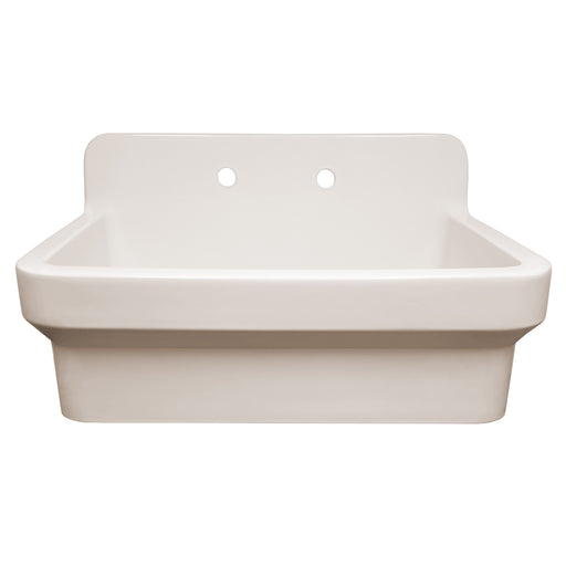 Whitehaus OFCH2230-BISCUIT Old Fashioned Country 30-3/8" Fireclay Above Mount Utility Sink - Biscuit
