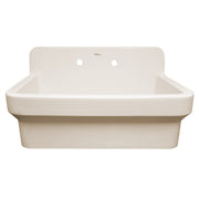 Whitehaus OFCH2230-BISCUIT Old Fashioned Country 30-3/8" Fireclay Above Mount Utility Sink - Biscuit