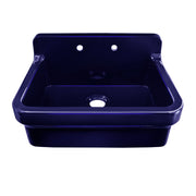 Whitehaus OFCH2230-BLUE Old Fashioned Country 30-3/8" Fireclay Above Mount Utility Sink - Sapphire Blue