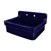 Whitehaus OFCH2230-BLUE Old Fashioned Country 30-3/8" Fireclay Above Mount Utility Sink - Sapphire Blue