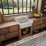 Whitehaus OFCH2230-WHITE Old Fashioned Country 30-3/8" Fireclay Above Mount Utility Sink - White