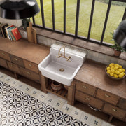 Whitehaus OFCH2230-WHITE Old Fashioned Country 30-3/8" Fireclay Above Mount Utility Sink - White