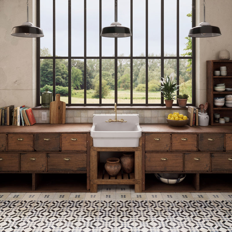 Whitehaus OFCH2230-WHITE Old Fashioned Country 30-3/8" Fireclay Above Mount Utility Sink - White