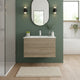 Cutler FV ORGANIC30 Kato 30" Single Sink Wall Mounted Cultured Marble Top Bathroom Vanity - Organic
