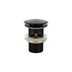 Kube Bath P101-BK Solid Brass Pop-Up Drain with Overflow, Black