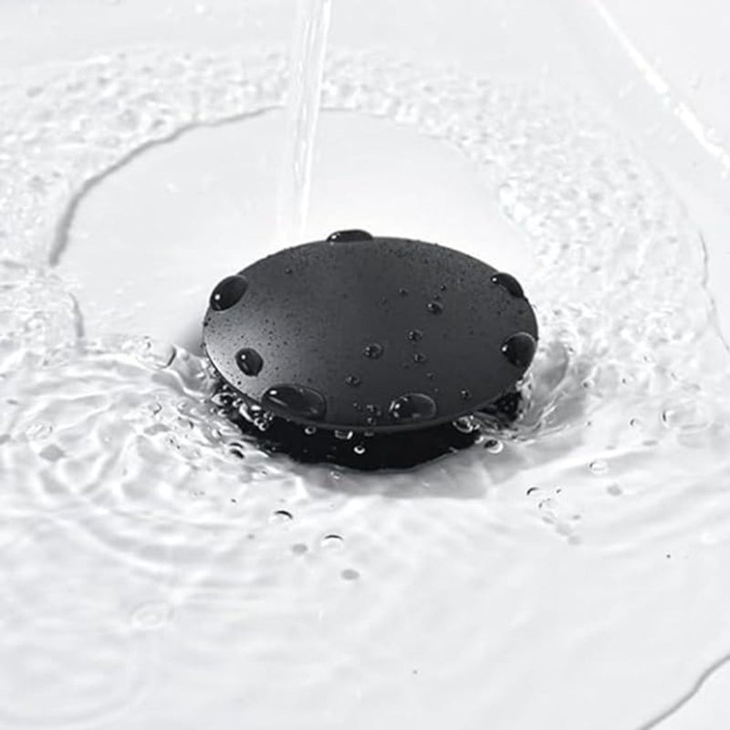 Kube Bath P101-BK Solid Brass Pop-Up Drain with Overflow, Black - view 3