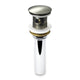 Kube Bath P101-BN Solid Brass Pop-Up Drain with Overflow, Brushed Nickel