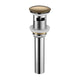 Kube Bath P101-BRZ Solid Brass Pop-Up Drain with Overflow, Bronze
