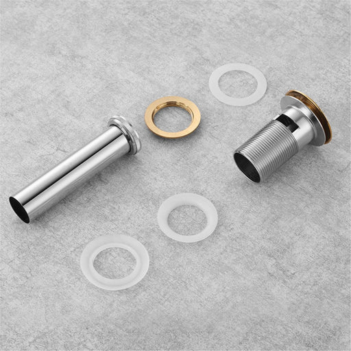 Kube Bath P101-BRZ Solid Brass Pop-Up Drain with Overflow, Bronze - view 2