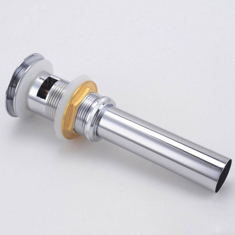 Kube Bath P101-CH Solid Brass Pop-Up Drain with Overflow, Polished Chrome - view 3