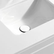 Kube Bath P101-WH Solid Brass Pop-Up Drain with Overflow, White - view 2