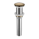Kube Bath P101NO-BRZ Solid Brass Pop-Up Drain without Overflow, Bronze