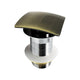 Kube Bath P102NO-BRZ Solid Brass Square Pop-Up Drain without Overflow, Bronze