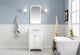 QU24QZ05PW - Queen 24 In. Single Sink Pre-Assembled Traditional Style Bathroom Vanity With 1-9/16" Carrara White Engineered Marble Top