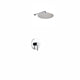 Kube Bath R-WR121V Aqua Rondo Chrome Shower Set with 12" Rain Shower