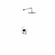 Kube Bath R-WR81V Aqua Rondo Chrome Shower Set with 8" Rain Shower