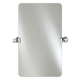 Afina RM-636-P-RA Radiance 24" W x 36" H Rectangular Frameless Polished Radius Edge Mirror with Decorative Tilt Brackets
