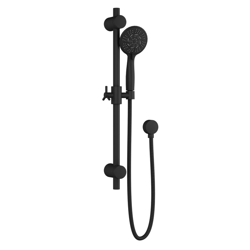 PULSE ShowerSpas 3006-MB-1.8GPM Refuge 10-in Rain Showerhead Combo Shower System with Adjustable Handshower Slide Bar and Pressure Balanced Mixing Valve in Matte Black, 1.8 GPM - view 3