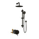 PULSE ShowerSpas 3006-ORB-1.8GPM Refuge 10-in Rain Showerhead Combo Shower System with Adjustable Handshower Slide Bar and Pressure Balanced Mixing Valve in Oil Rubbed Bronze, 1.8 GPM