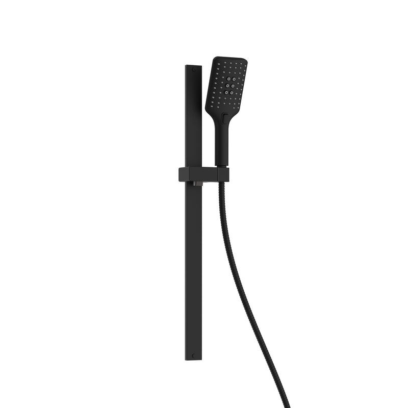 PULSE ShowerSpas 3008-MB-1.8GPM Resort 10-in Rain Showerhead Combo Shower System with Adjustable Handshower Slide Bar and Pressure Balanced Mixing Valve in Matte Black, 1.8 GPM - view 3