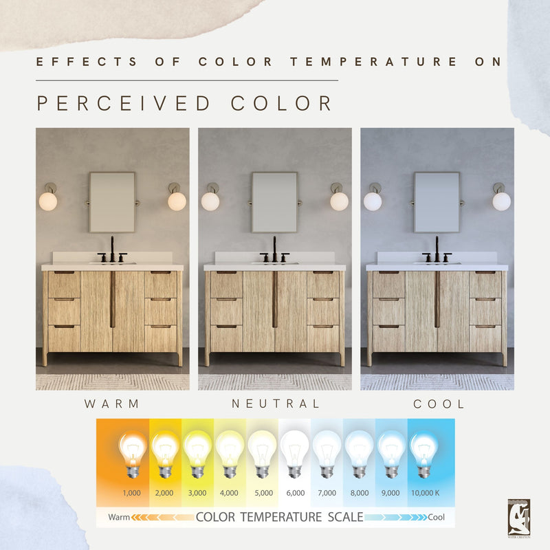 Water Creation SE48QZ - Sequoia 48 In. Single Sink Pre-Assembled Mid-Century Style Bathroom Vanity With 2" Whitebrook Engineered Marble Top