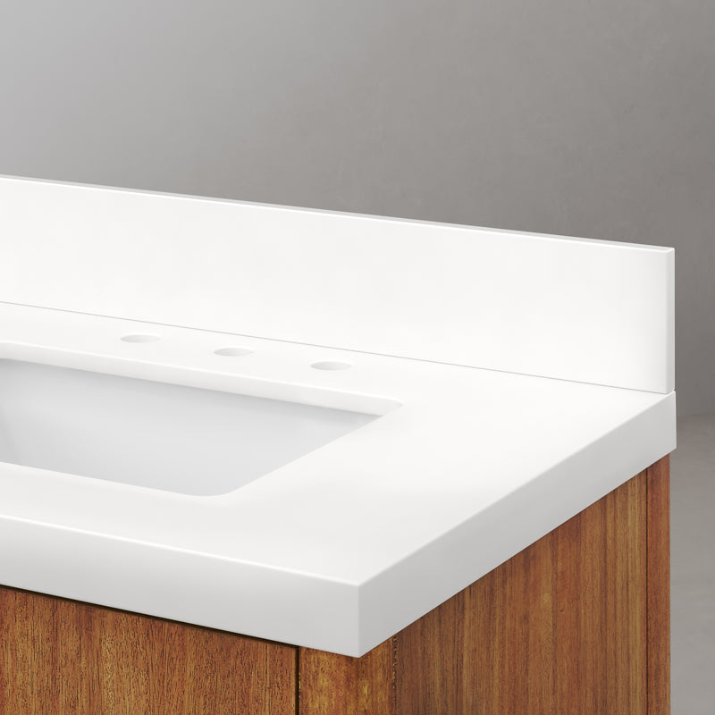 Water Creation SE72QZ - Sequoia 72 In. Double Sink Pre-Assembled Mid-Century Style Bathroom Vanity With 2" Whitebrook Engineered Marble Top