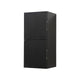 Kube Bath SLBS28-BK Bliss 12" Wall Mount Linen Side Cabinet with Two Doors in Black Wood