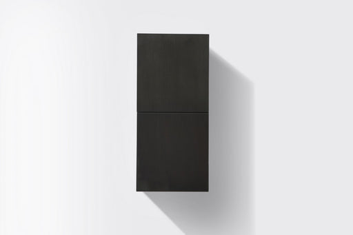Kube Bath SLBS28-BK Bliss 12" Wall Mount Linen Side Cabinet with Two Doors in Black Wood - view 2