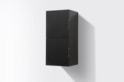 Kube Bath SLBS28-BK Bliss 12" Wall Mount Linen Side Cabinet with Two Doors in Black Wood - view 3