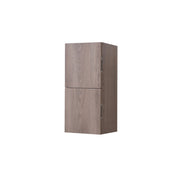 Kube Bath SLBS28-BTN Bliss 12" Wall Mount Linen Side Cabinet with Two Doors in Butternut Wood