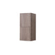 Kube Bath SLBS28-BTN Bliss 12" Wall Mount Linen Side Cabinet with Two Doors in Butternut Wood