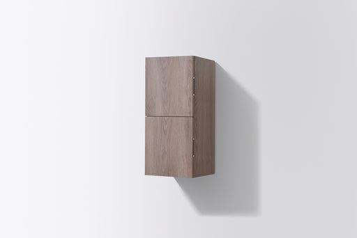 Kube Bath SLBS28-BTN Bliss 12" Wall Mount Linen Side Cabinet with Two Doors in Butternut Wood - view 2