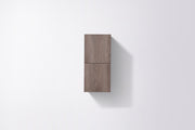Kube Bath SLBS28-BTN Bliss 12" Wall Mount Linen Side Cabinet with Two Doors in Butternut Wood - view 3