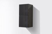 Kube Bath SLBS28-GO Bliss 12" Wall Mount Linen Side Cabinet with Two Doors in Gray Oak - view 3