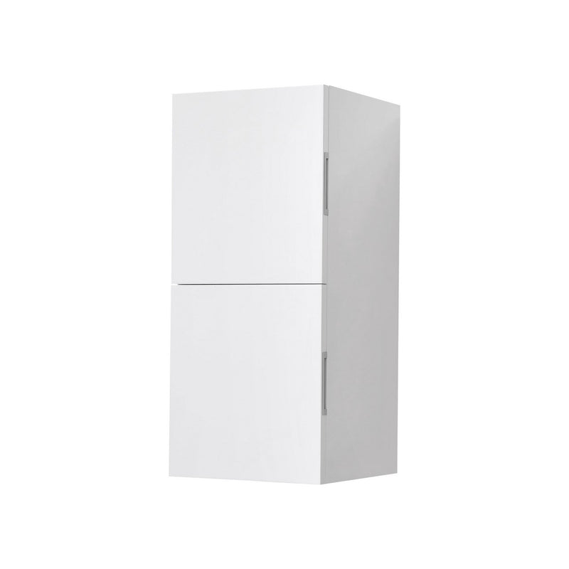 Kube Bath SLBS28-GW Bliss 12" Wall Mount Linen Side Cabinet with Two Doors in Gloss White