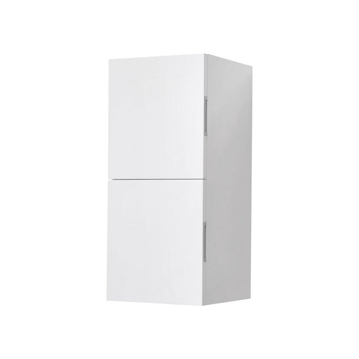 Kube Bath SLBS28-GW Bliss 12" Wall Mount Linen Side Cabinet with Two Doors in Gloss White