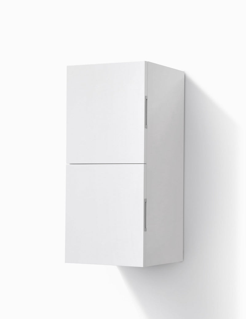 Kube Bath SLBS28-GW Bliss 12" Wall Mount Linen Side Cabinet with Two Doors in Gloss White - view 3